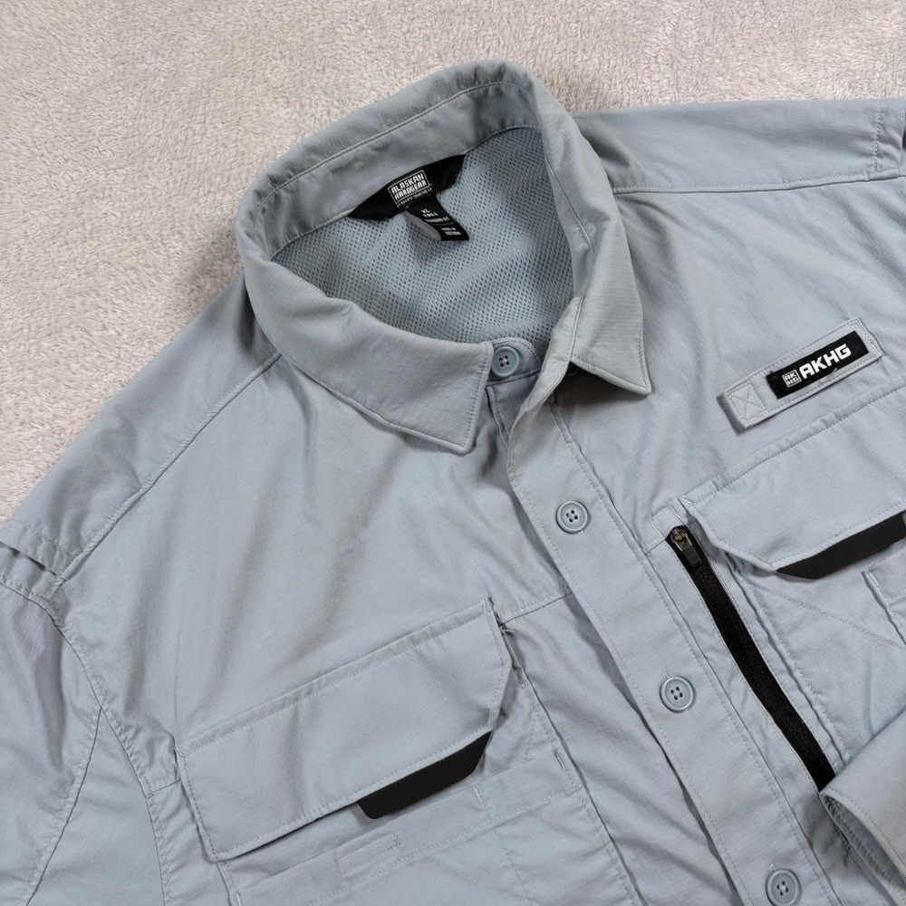 Alaskan Hardgear Duluth Mens XL Tall Gray AKHG Fishing Hiking Utility Shirt